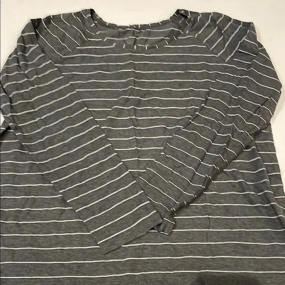 Gray Striped Women's Top - Picture 6 of 7